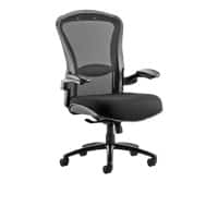 Dynamic Synchro Tilt Heavy Duty Chair Height Adjustable Arms Houston Black Seat Without Headrest High Back