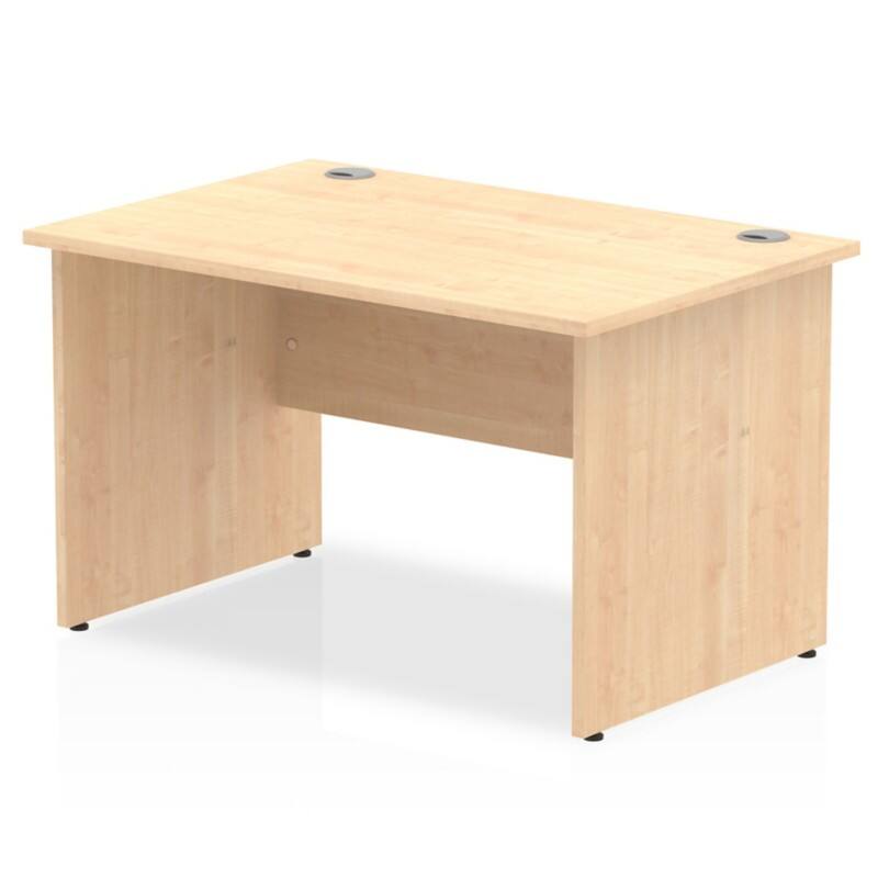 dynamic Impulse Office Desk Rectangular Maple Base panel 1,200 (W) x 800 (D) x 730 (H) mm MFC (Melamine Faced Chipboard)