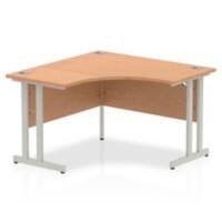 dynamic Impulse Corner Desk Corner Oak Cantilever 1,200 (W) x 1,200 (D) x 730 (H) mm MFC (Melamine Faced Chipboard)