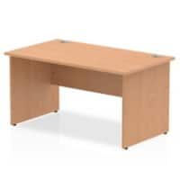 dynamic Impulse Office Desk Rectangular Oak Base panel 1,400 (W) x 800 (D) x 730 (H) mm MFC (Melamine Faced Chipboard)
