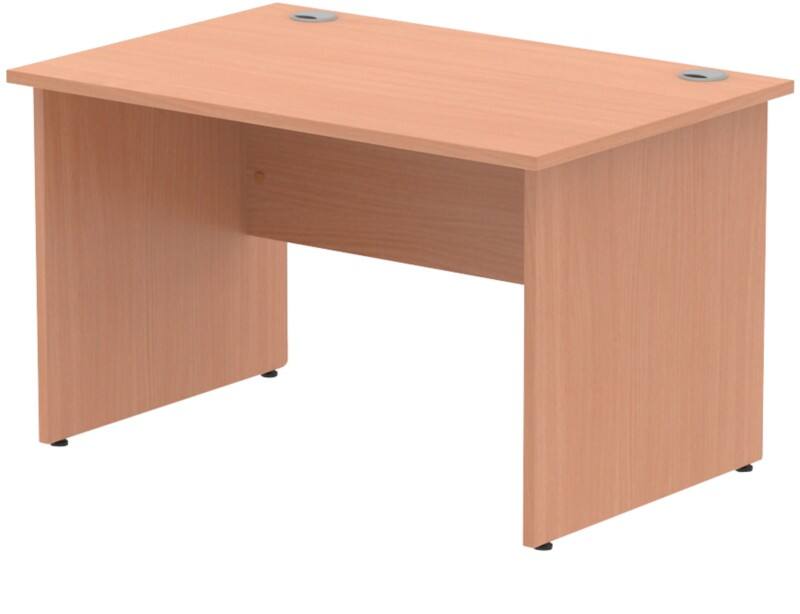 dynamic Impulse Office Desk Rectangular Beech Base panel 1,200 (W) x 800 (D) x 730 (H) mm MFC (Melamine Faced Chipboard)