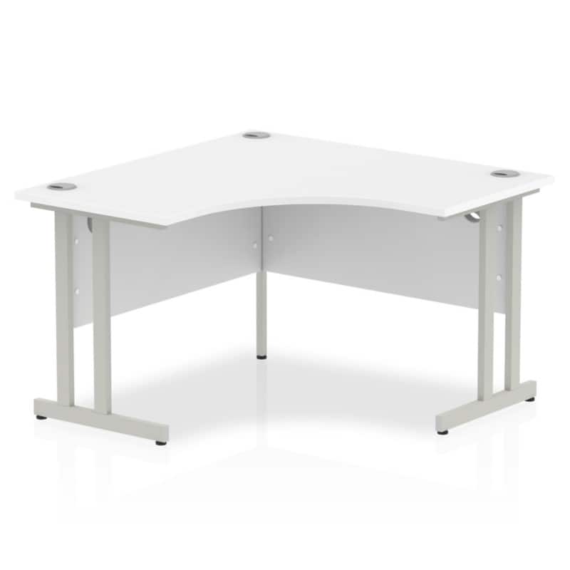 dynamic Impulse Corner Desk Corner White Cantilever 1,200 (W) x 1,200 (D) x 730 (H) mm MFC (Melamine Faced Chipboard)