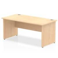 Dynamic Rectangular Office Desk Maple MFC Panel End Leg Maple Frame Impulse 1600 x 800 x 730mm