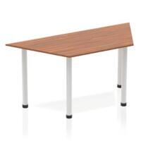 dynamic Impulse Conference Table Trapezoidal Walnut 4 Metal legs 1,600 (W) x 800 (D) x 740 (H) mm MFC (Melamine Faced Chipboard)