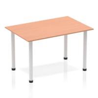 dynamic Impulse Conference Table Rectangular Beech 4 Metal legs 1,200 (W) x 800 (D) x 740 (H) mm MFC (Melamine Faced Chipboard)