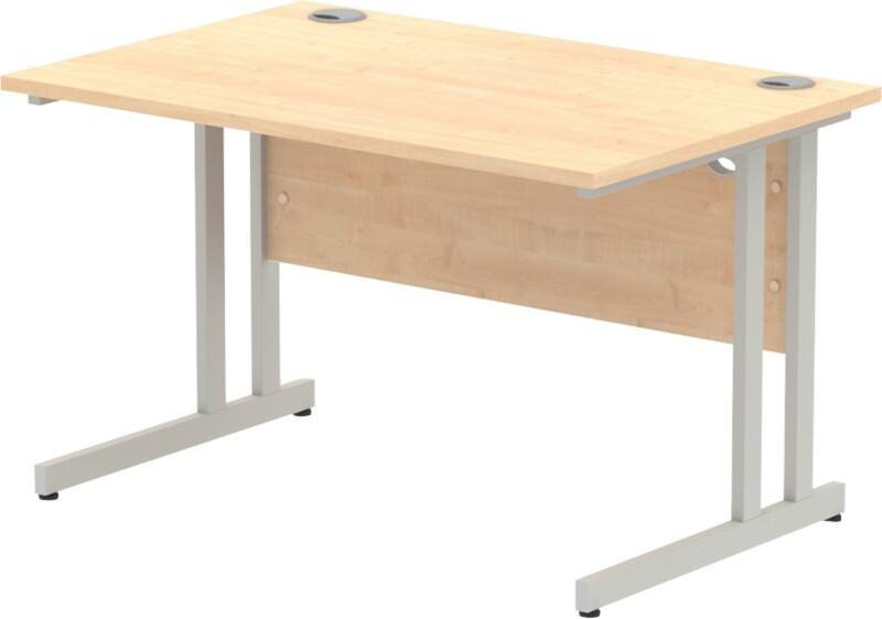 dynamic Impulse Straight Desk Rectangular Maple Cantilever 1,200 (W) x 800 (D) x 730 (H) mm MFC (Melamine Faced Chipboard)