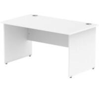 dynamic Impulse Office Desk Rectangular White Base panel 1,400 (W) x 800 (D) x 730 (H) mm MFC (Melamine Faced Chipboard)