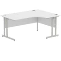 dynamic Impulse Right Hand Desk Corner White Cantilever 1,600 (W) x 1,200 (D) x 730 (H) mm MFC (Melamine Faced Chipboard)