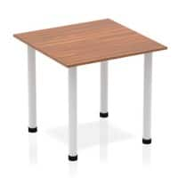 dynamic Impulse Meeting Table Square Walnut 4 Feet 800 (W) x 800 (D) x 725 (H) mm MFC (Melamine Faced Chipboard)