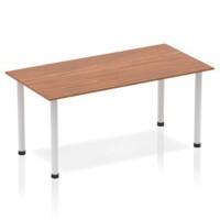 dynamic Impulse Conference Table Rectangular Walnut 4 Metal legs 1,400 (W) x 800 (D) x 740 (H) mm MFC (Melamine Faced Chipboard)