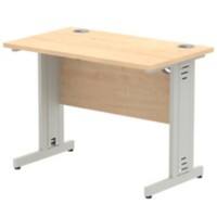 dynamic Impulse Office Desk Rectangular Maple Cantilever 1,000 (W) x 800 (D) x 730 (H) mm MFC (Melamine Faced Chipboard)