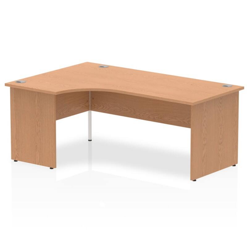 dynamic Impulse Left Hand Desk Freeform Oak Base panel 1,800 (W) x 1,200 (D) x 730 (H) mm MFC (Melamine Faced Chipboard)