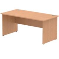 dynamic Impulse Office Desk Rectangular Oak Base panel 1,600 (W) x 800 (D) x 730 (H) mm MFC (Melamine Faced Chipboard)