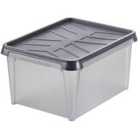 SmartStore Dry Storage Box With Lid 12 L Grey  30 x 40 x 20 cm