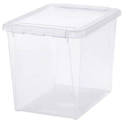 SmartStore Home Storage Box 25 L With Lid Transparent 30 x 40 x 32 cm