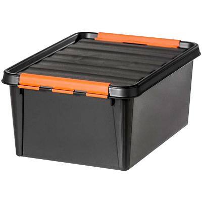 SmartStore Pro Storage Box With Lid 14 L Black 30 x 40 x 19 cm