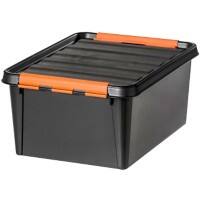 SmartStore Pro Storage Box With Lid 14 L Black 30 x 40 x 19 cm