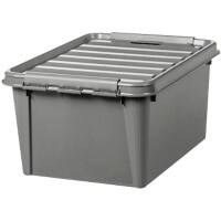 SmartStore Recycled Storage Box With Lid 47 L Grey 39 x 59 x 31 cm