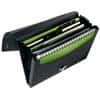 Leitz Recycle Expanding File A4 5 Compartments CO2 Neutral Black 80% Recycled Plastic