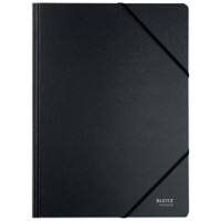 Leitz Recycle Card Folder with Elastic Bands A4 Black 430 gsm 100% Recycled Card