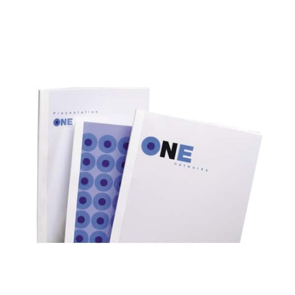 GBC Standard Thermabind Binding Cover A4 15 mm White Pack of 50