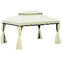 Outsunny Gazebo 84C-144 Brown, Cream 2800 x 3900 x 2900 mm