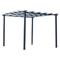 Outsunny Grape Trellis Pergola Black 2300 x 3000 x 3000 mm