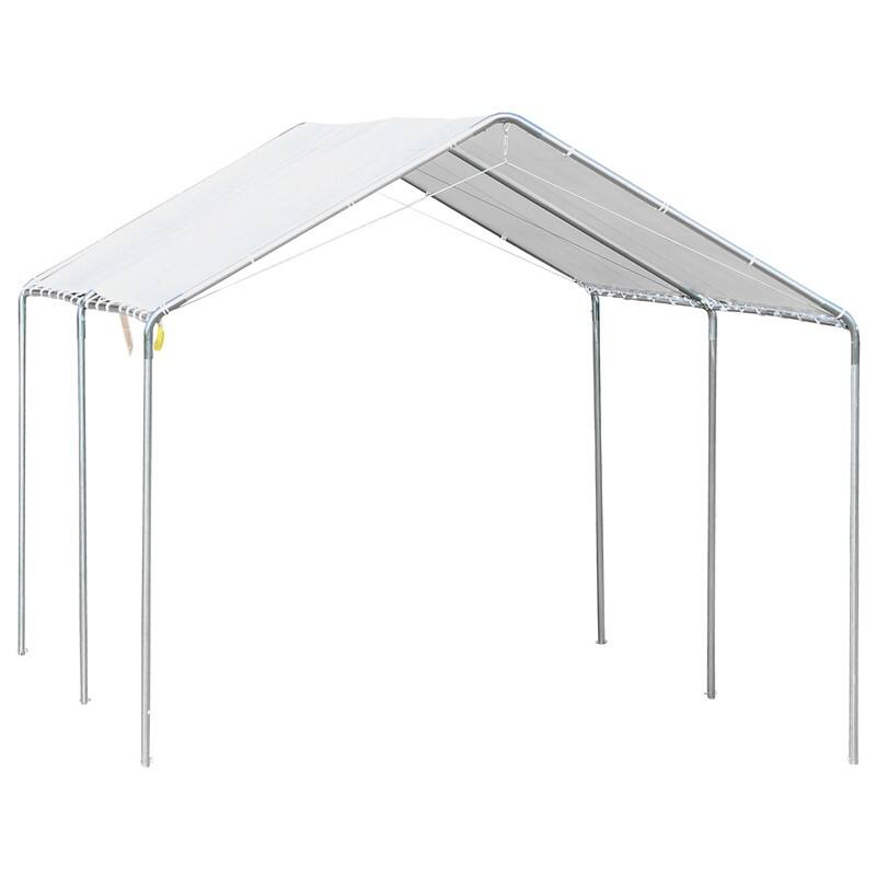 OutSunny Portable Garage 5.95 x 2.9 x 2.6 m White