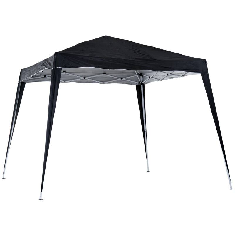 OutSunny Pop-Up Tent Soft Roof 2.97 x 2.97 x 2.5 m Black