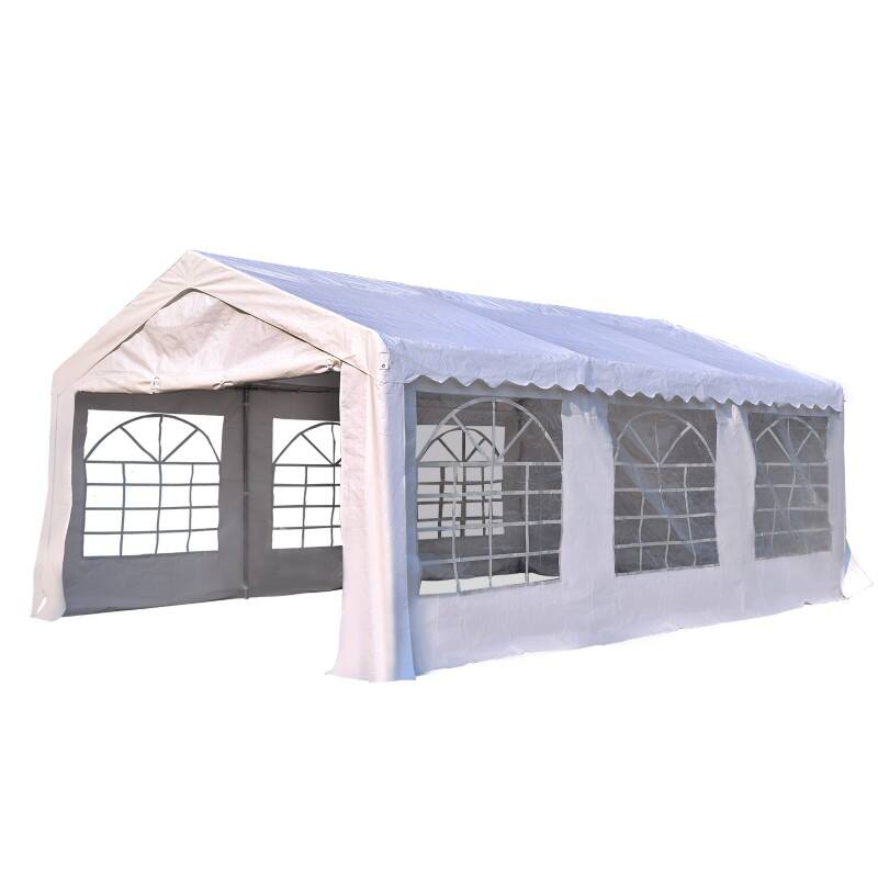 OutSunny Party Canopy 6 x 4 x 2.8 m White