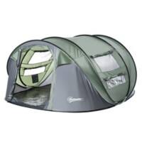 Outsunny Camping Tent A20-169 Dark Green, Grey 1230 x 2635 x 2200 mm