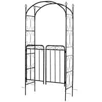 Outsunny Garden Arch 844-255 Matte Black 2150 x 1080 x 450 mm