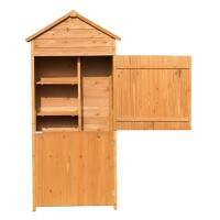 Outsunny Garden Storage Shed Brown 1880 x 840 x 510 mm