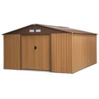 OutSunny Garden Storage Shed 3.4 x 3.86 x 2 m Yellow