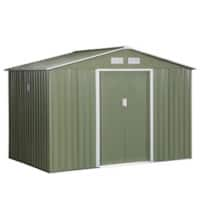 Outsunny Garden Storage Shed 845-031YG Light Green 960 x 2770 x 1910 mm