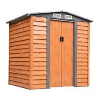 OutSunny Garden Storage Shed 1.97 x 1.6 x 2.01 m Brown