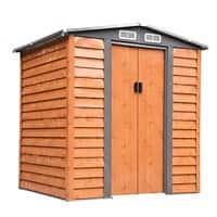 Outsunny Garden Storage Shed 845-171 Brown 2010 x 1970 x 1600 mm