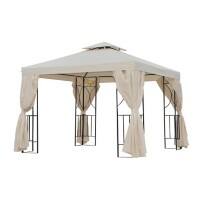 Outsunny Gazebo Beige 2700 x 2950 x 2950 mm