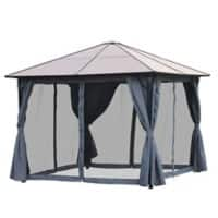 Outsunny Gazebo Black 265 (H) x 300 (W) x 300 (D) cm