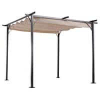 Outsunny Gazebo Beige, Black 2300 x 3000 x 3000 mm