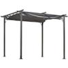 Outsunny Gazebo Black, Grey 2300 x 3000 x 3000 mm