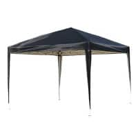 Outsunny Gazebo Black, White 2550 x 3000 x 3000 mm