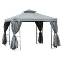 Outsunny Gazebo Dark Grey 2700 x 2950 x 2950 mm