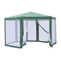 Outsunny Gazebo Green 2500 x 3940 x 3940 mm