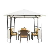 Outsunny Gazebo 01-0867 Black, Cream 2600 x 2980 x 2980 mm