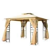 Outsunny Gazebo 01-0874 Beige 2650 x 2950 x 2950 mm