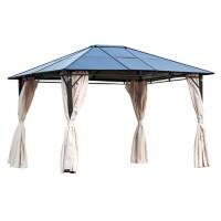 Outsunny Gazebo 84C-069 Beige, Brown 2700 x 3650 x 3000 mm