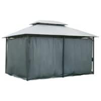 Outsunny Gazebo 84C-099GY Grey 2600 x 4000 x 3000 mm