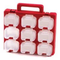 GPC The Organiser'  Carry Case 18 Drawers Red MSC18H 130 mm x 330 mm x 330 mm (DxHxW)