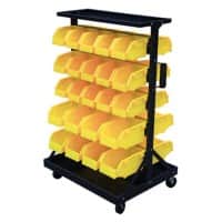 GPC Bin Trolley 46 150 kg 660 x 560 x 1,120 mm Black